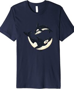 Cute Orcas Design Funny Sea Animal Whale Orca Men Women Premium T-Shirt