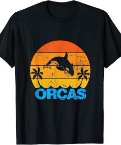 Funny Retro vintage Orca Whale Sea Animal Lovers T-Shirt